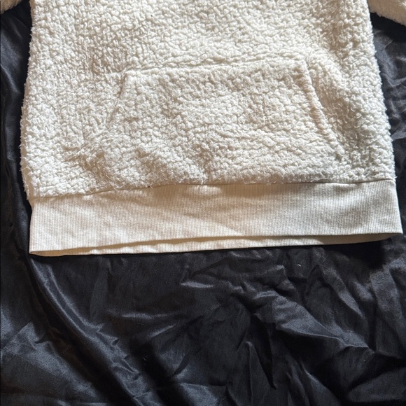 White Fleece Pullover - Picture 2 of 3